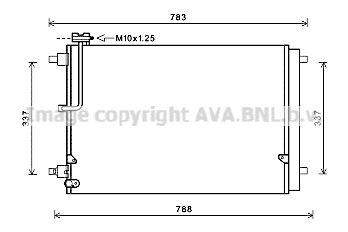 AVA QUALITY COOLING Lauhdutin, ilmastointilaite AI5389D